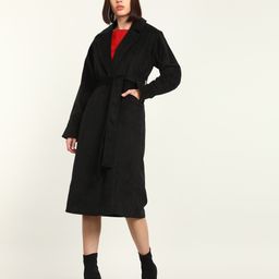 tokyo talkies Cotton Blend Solid Coat For Women-picture-41