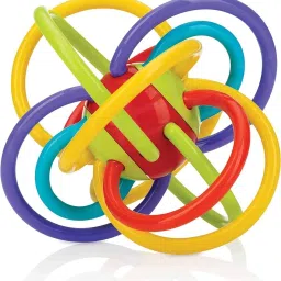 Sensory Baby Teether Tube Ball Loopi toy with Rattle for Babies Rattle-16