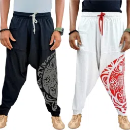 Printed Cotton Men Harem Pants-image-33