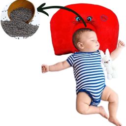U-Shape Pillow for Newborn Baby-Round Head Shaping Baby Pillow, 0-12 Months Mustard Seeds Animals Baby Pillow Pack of 1-image-23
