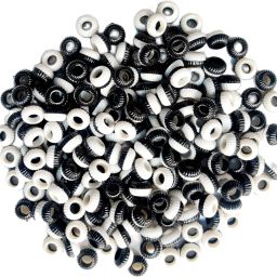 Black & White 100 PCS Pigeon Foot Ring Bird Shoulder Guard-image-94