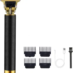 UZAN Vintage clipper for men metal body T shape bamboo style for haircut hand shave Fully Waterproof Grooming Kit 90 minRuntime 4 Length Settings-image-94