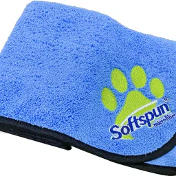 SOFTSPUN Microfiber Pet Towel 40x60cms 1pcs 380gsm Sky Blue! Grooming Gloves for Dog & Cat-picture-19