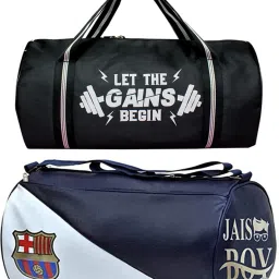 15 L Gym Duffel Bag - Combo Gym Bag 2 Set Super Lightweight Duffle/Shoulder/Gym Bag for Men & Women - Blue-image-81