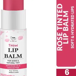 Hydrating Tinted Lip Balm for Dry & Chapped Lips|Pigmented Pink Tint Rose Oil & Shea Butter-image-17