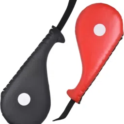 Kick pad focus fan pad for karate 2 pcs combo red and black Kicking Shield-image-64