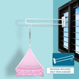 Baby cradle metal hanger/thottil for newborn baby/foldable jhula/hanging cradle-image-33