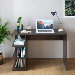furneaser Qualish Computer Table with 3 Shelves, Workstation WFH Table, Engineered Wood Study Table-picture-16