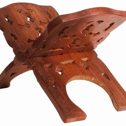 Divine Edge Wooden Rehal – Handcrafted Elegance for Your Sacred Moments Wooden Brown Rehal-image-48