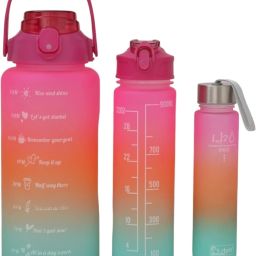 3 in 1 Motivational Water Bottle || Time Maker || Sipper Bottle 3200 ml Water Bottle-image-21
