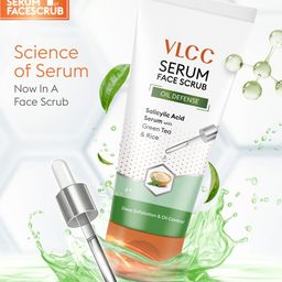 VLCC Oil Defense Serum Face Scrub with Salicylic Acid Green Tea & Rice - 150 g-18