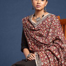 Taavi Printed Kalamkari Cotton Dupatta-56