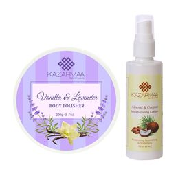 KAZARMAA Cleansing Body Kit - Body Polisher 200g & Moisturizing Lotion 100ml-picture-31
