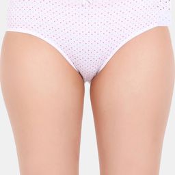 Amour Secret Pack Of 3 Polka Dots Printed Leak Proof Cotton P204_Bwn_Grn_Pnk-9