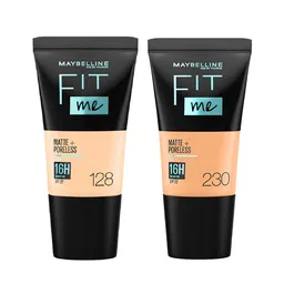 Maybelline New York Fit Me Matte Poreless Liquid Foundation - Warm Nude & Natural Buff-image-36