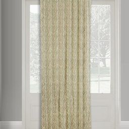 Fabindia Green & Off White Ethnic Motifs Cotton Door Curtain-image-57