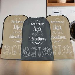 Aura Brown & Grey 3 Pieces Printed Storage Bag Water Resistant Organisers-6