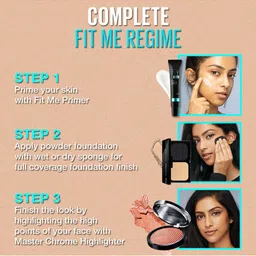 Maybelline New York Fit Me SPF 44 Ultimate Powder Foundation - Shade 230 image 3