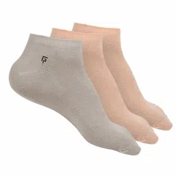 FOOTPRINTS Unisex Pack Of 3 Organic Cotton & Bamboo Ankle-Length Socks-33
