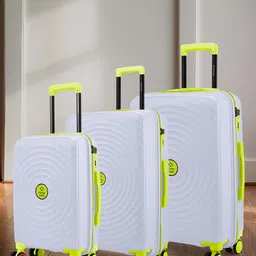 Nasher Miles Goa Hard-Sided Polypropylene Set of 3 S/M/L Lavender Trolley Bags 55-65-75 cm-38