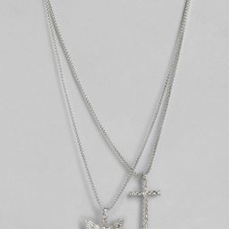 PARIS HAMILTON Unisex Set Of 2 Silver-Plated Necklaces-image-58