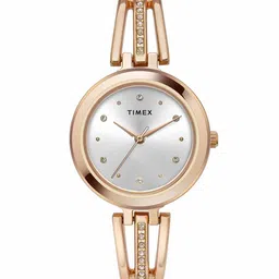 Timex Women Brass Embellished Dial & Bracelet Style Straps Analogue Watch TWTL10309-image-48