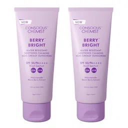 Conscious Chemist Set of 2 Berry Bright SPF 50 PA ++++ Sunscreen - 50 ml each-0