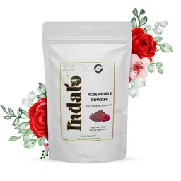 INDALO Rose Petal Powder for Skin & Hair | Even Skin Tone & Dandruff Control (100 g)-52