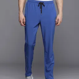 Louis Philippe ATHPLAY Men Solid Slim Fit Mid-Rise Track Pants With Reflective Strips-picture-36