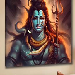 Myntra Elegant Homes Blue 1 Piece Canvas Religious Wall Paintings-image-37