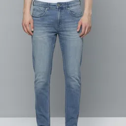 Flying Machine Men Blue Slim Fit Heavy Fade Stretchable Jeans-image-64