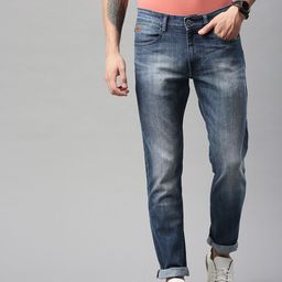 WROGN Men Blue Slim Fit Mid-Rise Clean Look Stretchable Jeans-image-71