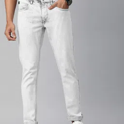 WROGN Men Grey Slim Fit Mid-Rise Clean Look Stretchable Jeans-image-60