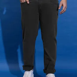 bigbanana Men Plus Size Mid-Rise Clean Look Stretchable Jeans-4