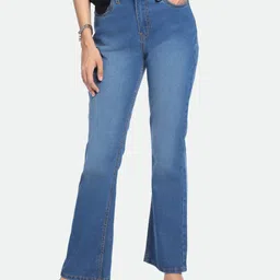 DL Woman Bootcut High-Rise Clean Look Light Fade Stretchable Jeans-image-19