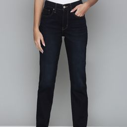 Levis Blue 724 Straight Fit High-Rise Jeans-image-35