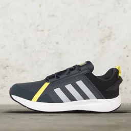 ADIDAS Men Charcoal Grey & Black Woven Design Gallivantor Running Shoes-22