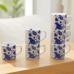 laghima jadon Multicoloured Printed Set of 6 Ceramic Cups and Mugs-16