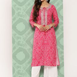 Varanga Women Bandhani Printed Kurta-23