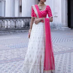 Renee Label Embroidered Beads and Stones Ready to Wear Lehenga & Blouse With Dupatta-picture-17