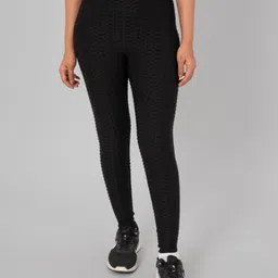 THEFITTHEORY Women Self Design Breathable Ankle-Length Training Tights-image-10