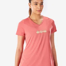 Kalenji By Decathlon Women Typography Printed Breathable Running T-shirt-27