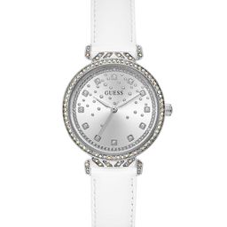 GUESS Women Embellished Dial & Leather Straps Analogue Watch GW0764L4-image-94
