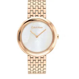 Calvin Klein Women Mother of Pearl Dial Bracelet Style Analogue Watch 25200322-15