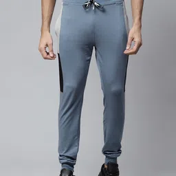 Pierre Carlo Men Solid Joggers with Colourblocked Side Taping-image-42