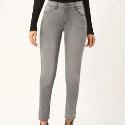 Flying Machine Women Grey Veronica Skinny Fit Mid-Rise Clean Look Stretchable Jeans-picture-21