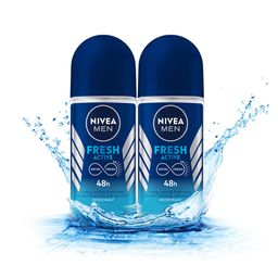 Nivea Men Set Of 2 Fresh Active Deodorant Roll On with Ocean Extracts - 50ml Each-23