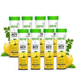 OZiva Set Of 8 Apple Cider Vinegar Moringa To Control Craving Lemon Masala-15 Tablets Each-11