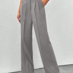Next One Women Smart High-Rise Easy Wash Pleatedkorean pants-picture-45