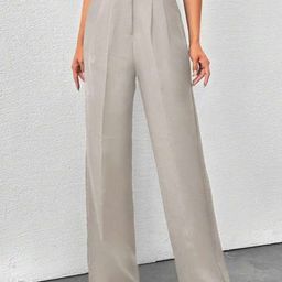 Next One Women Smart High-Rise Easy Wash Pleatedkorean pants-picture-43